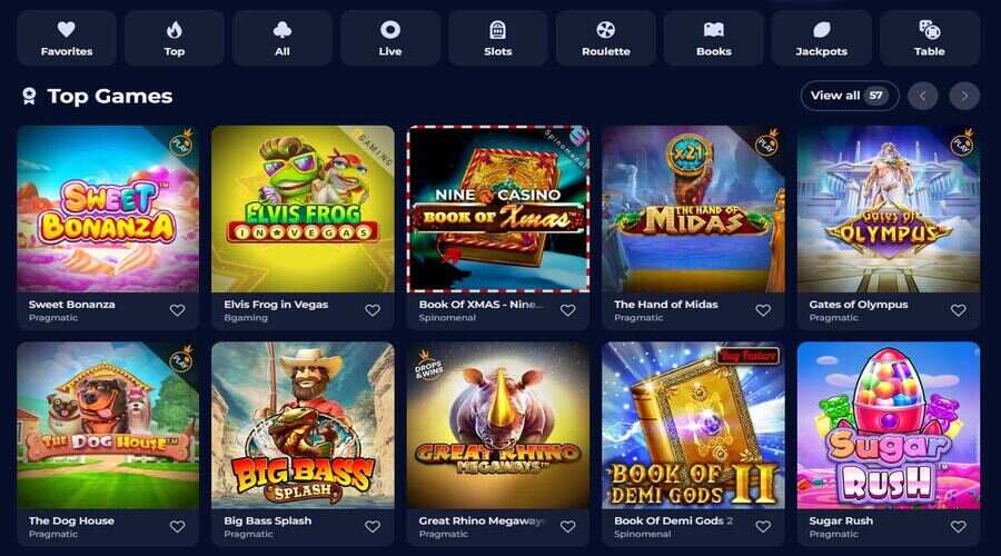 Nine Casino Review | Ratings, Games and Bonuses for 2024